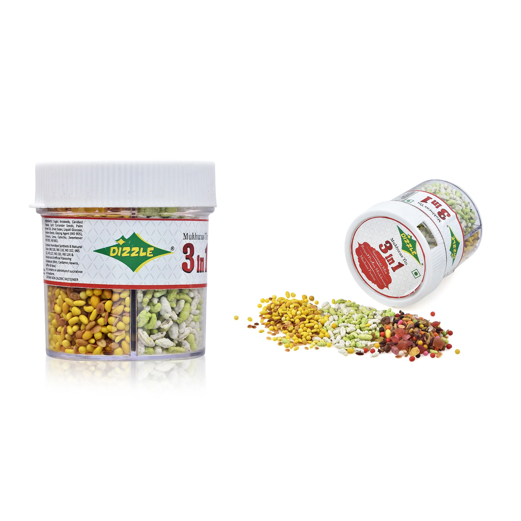 Dizzle Mukhwas Tin 3-in-1
