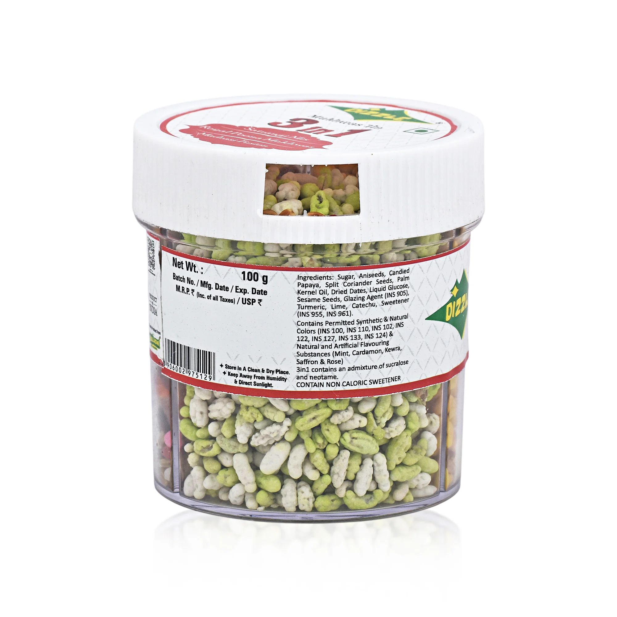 Dizzle Mukhwas Tin 3-in-1 - Image 4