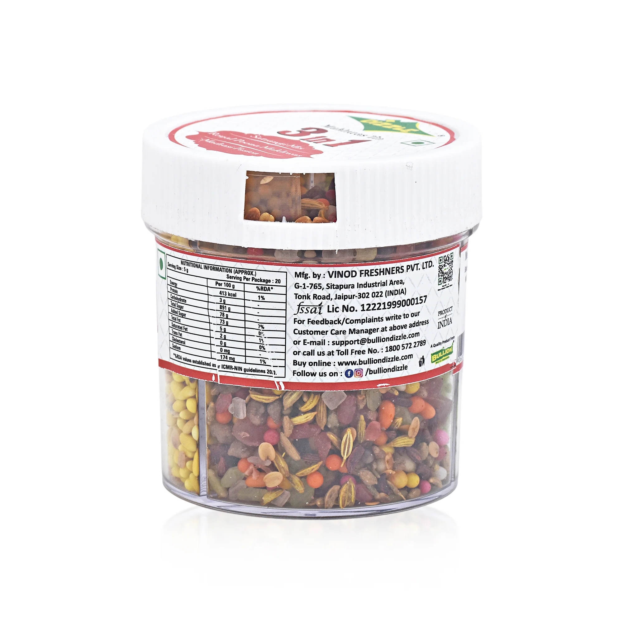 Dizzle Mukhwas Tin 3-in-1 - Image 5